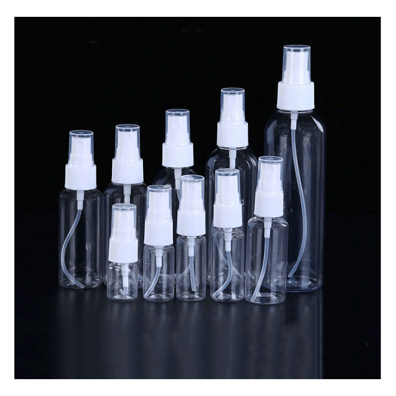 Wholesale 30ml/50ml/100ml spray bottle small watering can makeup perfume bottle transparent pet plastic spray bottle