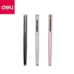 DeLix S681 Student Metal Pen 0.38mm Ink Pen for Middle and Primary School Students Calligraphy Practice