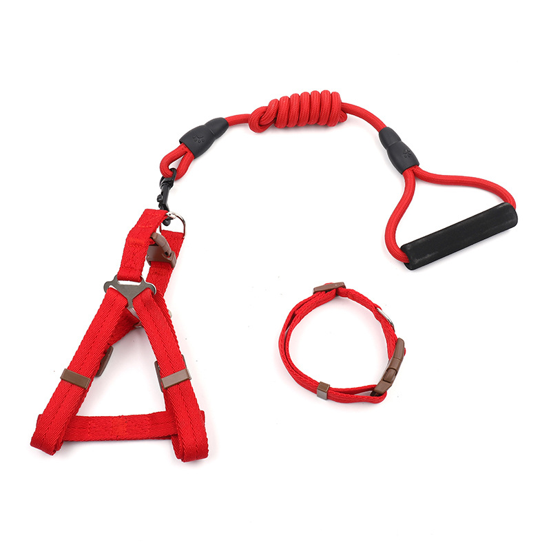 Nueva correa para mascotas chaleco correa para el pecho para mascotas transpirable perros pequeños y medianos anti-rotura correa para perros al por mayor