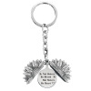 Keychain engraved, metal pendant solar-powered, European style, Birthday gift