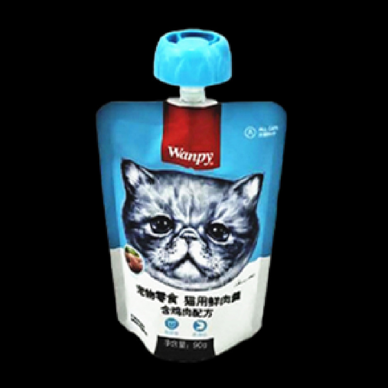 高温蒸煮猫咪宠物流食猫湿粮罐头吸嘴袋  洗面奶面护肤品吸嘴袋