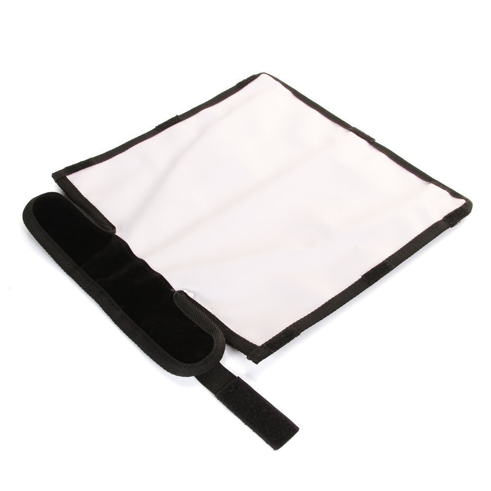 カメラグレーカードテーパー写真フラッシュスヌート収納袋アウターフラッシュカバーシルバーホワイトリフレクターカメラディフューザー