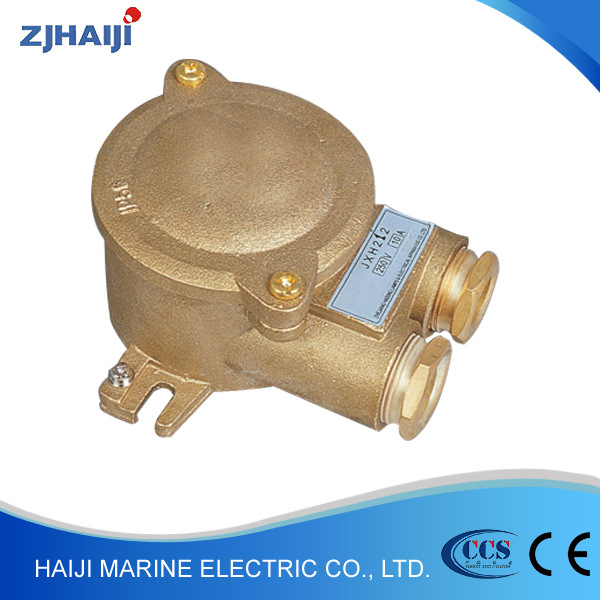 厂家直销 16A船用铜质防水接线盒 JXH202船用水密防水铜质接线盒