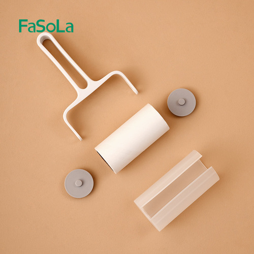 FaSoLa simple dust paper lint sticker removable lint roller type clothes dust removal roller brush felt lint dipper