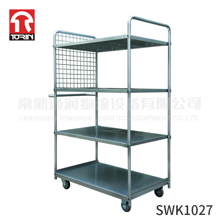 通润定 制物流周转笼车仓储汽配物流手推车可移动便携式货架