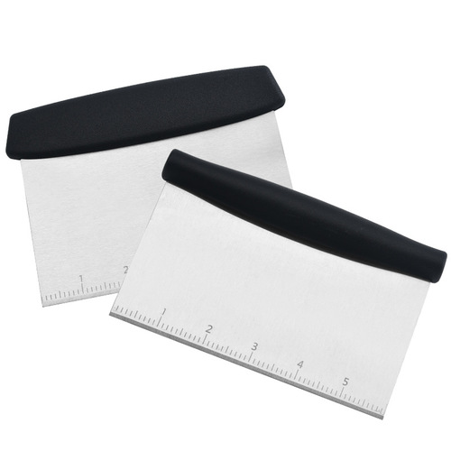 Stainless steel graduated dough knife, baking scraper, dough cutting knife, rice roll scraper, dough stick knife