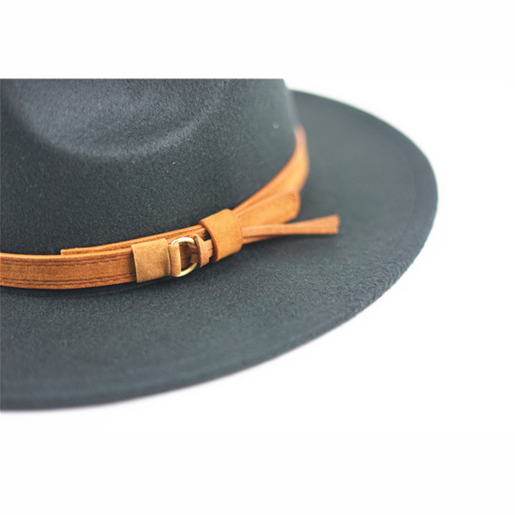 Moda europea y americana Otoño e Invierno nuevo sombrero de lana negro AliExpress Amazon eBay Jazz sombrero unisex