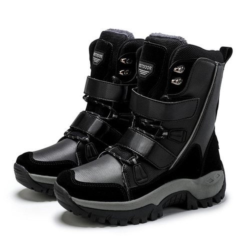 2024 Autumn and Winter Plush Cotton Boots Thickened Cotton Shoes Warm Snow Boots Mid-calf Women's Boots Amazon Cross-Border European and American Women