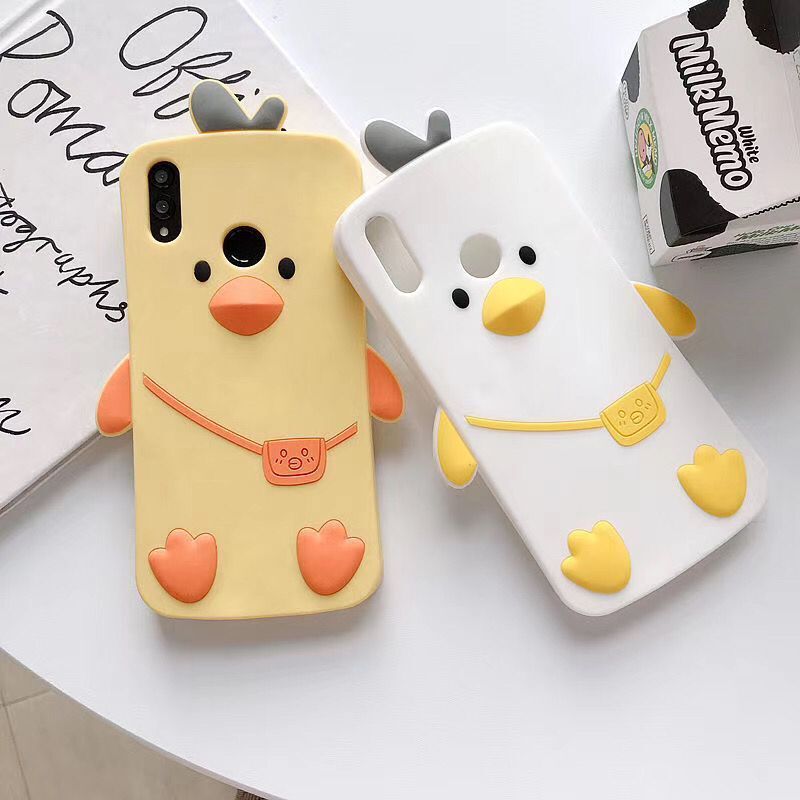 Suitable for 11Promax Mobile Phone Case Internet Red Bear Apple 11 Cartoon 3D Violence Bear Backpack Duck Chai Dog Protective Case