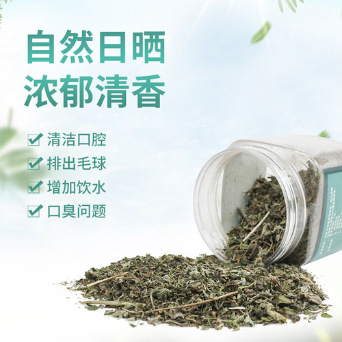 Catnip removes hair balls and cleans the mouth Catnip grass powder Digestive cat grass cat snacks 250ml6