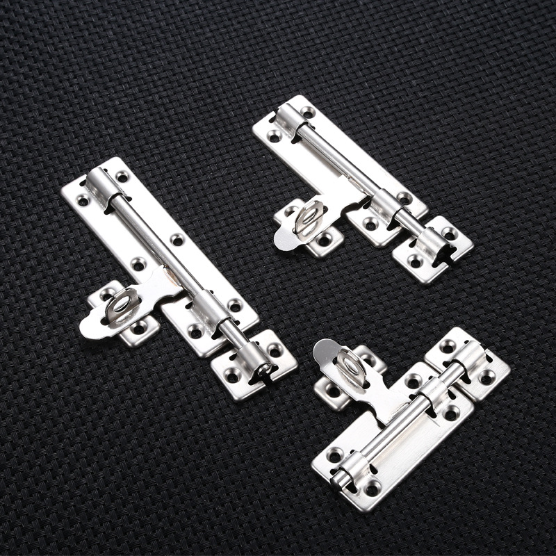 Cerradura de acero inoxidable Cerradura izquierda y derecha Cerradura izquierda y derecha Cerradura de puerta Cerradura de doble extremo Cerradura de perno de puerta cerradura de perno grueso image 3