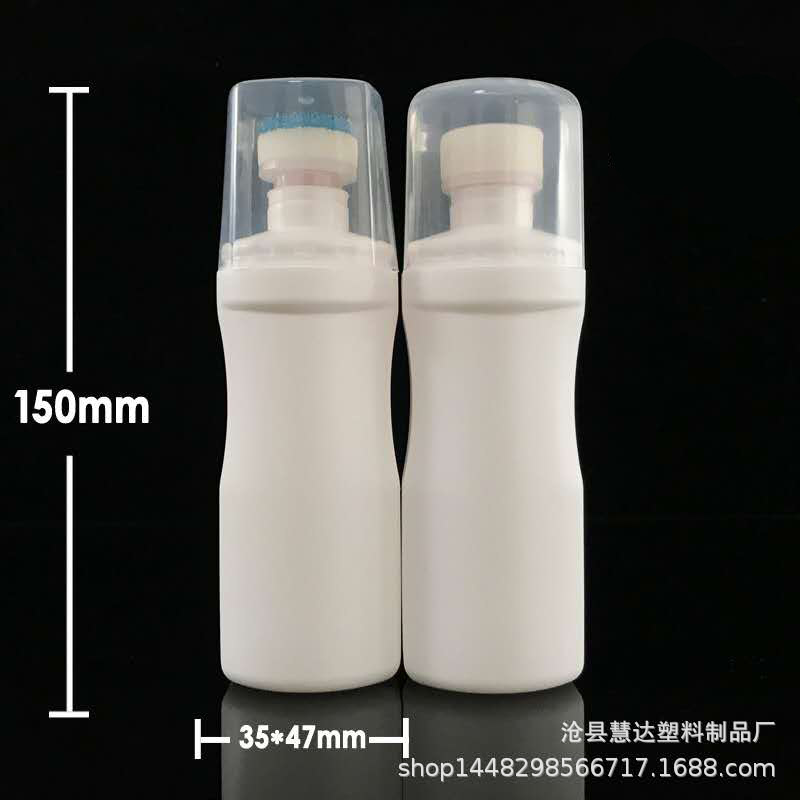 공장 현장 도매 100ml 액체 구두약 병 브러시 구두약 플라스틱 병 클리너 플라스틱 병