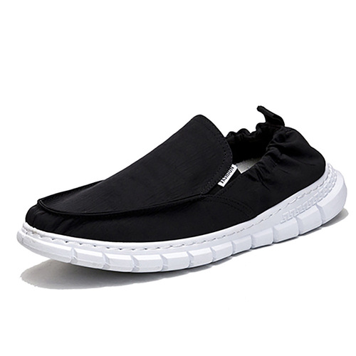 Spring and Summer New Model Fabric Shoes Korean Style One-Piece Casual Shoes Cross-Border Wholesale Flat Breathable Lightweight Fashion Match Men's Shoes