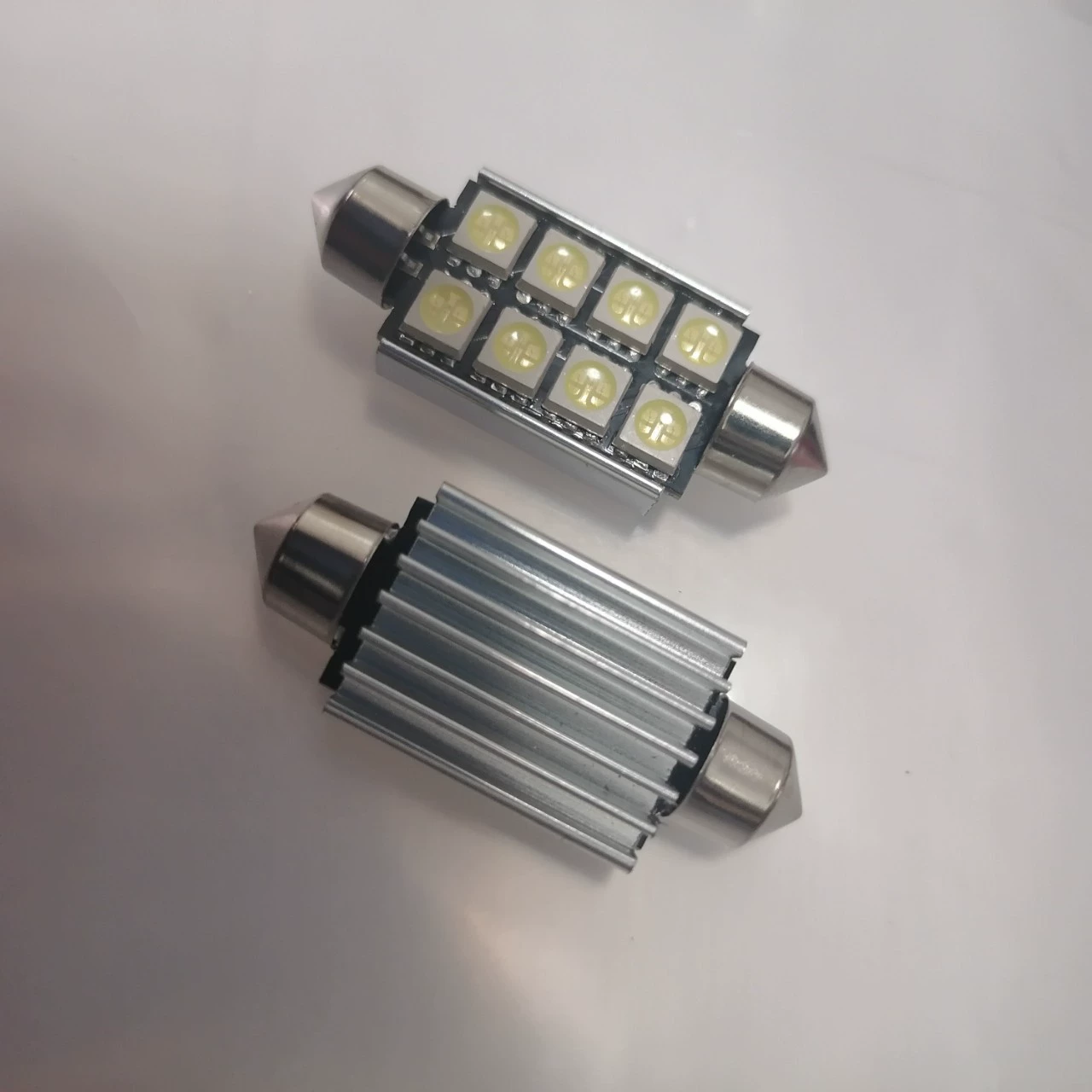 Kebaolai светодиодный автомобильный светильник с декодированием, лампа для чтения с двойным наконечником 41 мм 5050-8SMD, светильник для номерного знака, светильник багажника