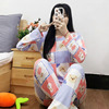 Demi-season brand pijama, cartoon cute set for elementary school students, Korean style, long sleeve, autumn, loose fit