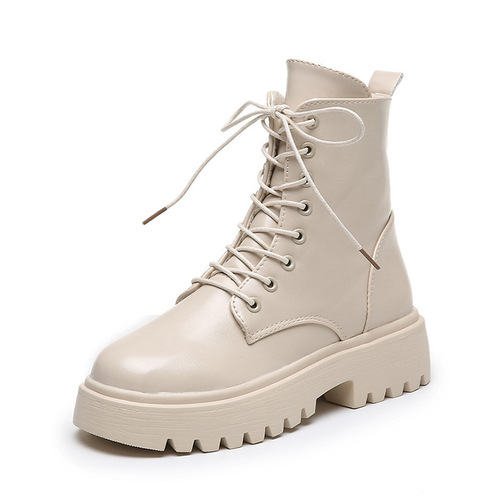 British style Martin boots for women white 2024 new summer thin retro large size Korean style handsome motorcycle short boots