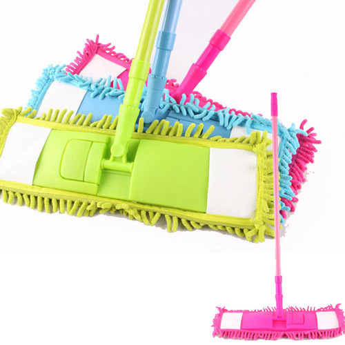 Cross-border household shear fabric head flat mop replaceable coral velvet thick mop pad one-piece drop shipping