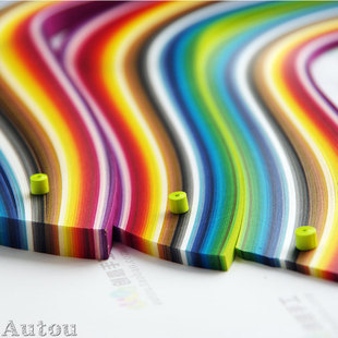 1CM44ɫ�ܼ��l���ϼ�ǧɫ��10mm�ֹ�������AUTOU QuillingPaper