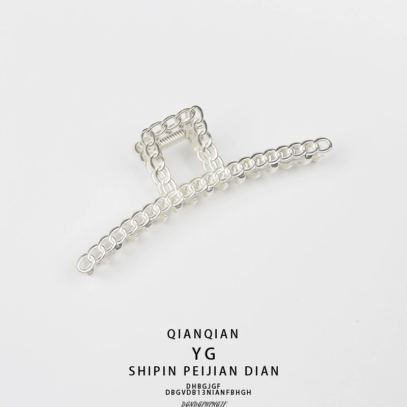 Hairgrip, shark, matte crab pin for bath, ponytail, simple and elegant design