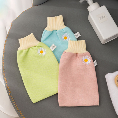 Daisy Bath Towel, Fresh Double-Sided Bath Towel, Grit Bath Gloves, Household Back Towel, Wholesale