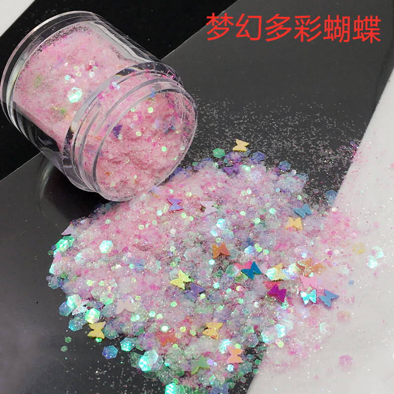 Fantasía brillo mezclado lentejuelas multicolor DIY cristal epoxi UV pegamento accesorios de joyería uñas brillo lentejuelas