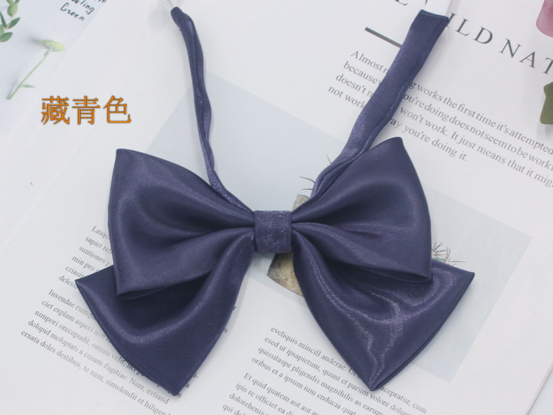 Fábrica en stock al por mayor de Corea Arco de la mariposa de color sólido pajarita collar flor niñas traje de marinero JK pajarita uniforme