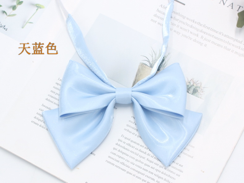 Spot de fábrica al por mayor versión coreana de pajarita de color sólido con lazo de mariposa, pajarita, vestido de marinera para niñas, pajarita uniforme JK