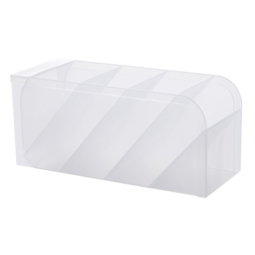 Slant pen holder desktop student stationery storage box large capacity multi-layer pen holder stationery transparent simple pen holder