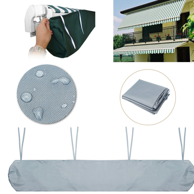 Outdoor Terrace Awning Outdoor Patio Awning Waterproof Cover Telescopic Rolling Door Waterproof Cover Dust Protection Cover