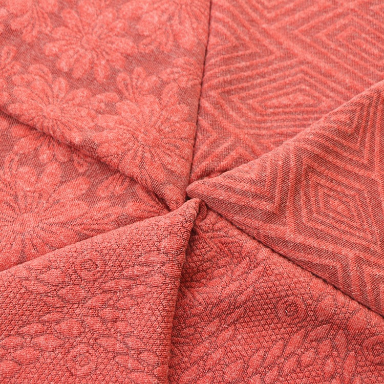 仿羊毛仿毛提花双面布针织纬编涤氨纶粘胶仿兔毛黑底提花起泡泡布