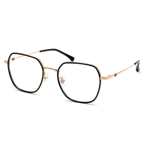 G's new TR90 polygonal myopia glasses frame, fashionable anti-blue light goggles, internet celebrity plain glasses frame