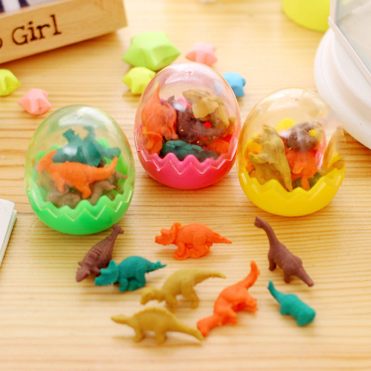 Dinosaur egg eraser Korea creative stationery cute Primary School Prize cute cartoon children's rubber wholesale Dinosaur egg eraser Korea creative stationery cute Primary School Prize cute cartoon children's rubber wholesale