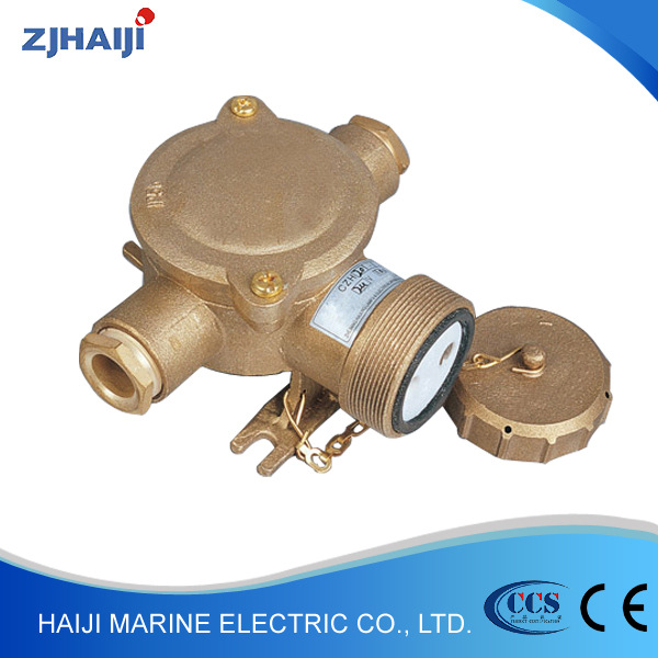 厂家直销船用接插件 船用铜质插座CZH201-3 船用防水铜开关及插座