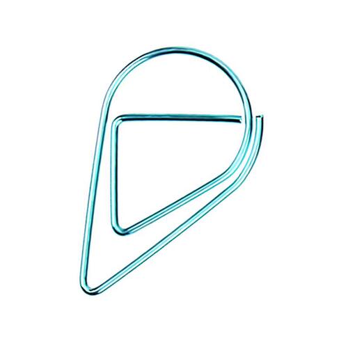 Scotton electroplated paper clips manufacturer wholesale creative water drop paper clips boxed metal small color paper clips