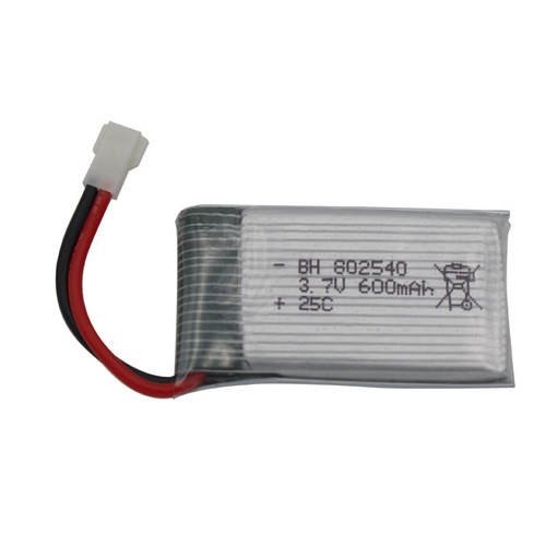 3.7V 600mAH air-to-air plug 25C discharge 802540 polymer lithium battery with charge protection