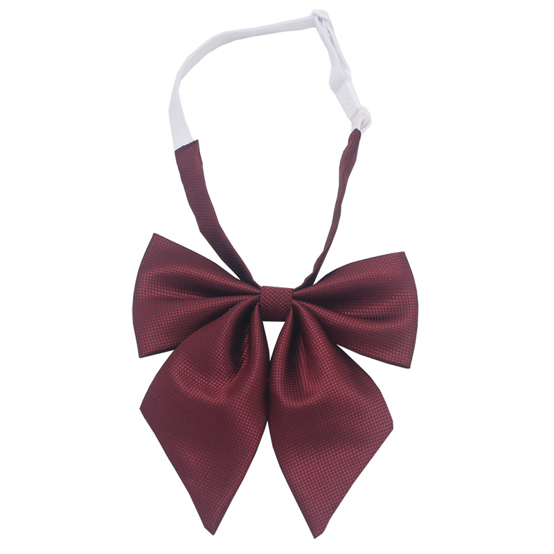 Ventas directas de fábrica magia Plaid JK pajarita de las mujeres ángulo oblicuo gigante pluma raíz arco uniforme escolar marinero traje pajarita en stock