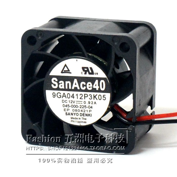 山洋4028 12v 0.92A 4CM厘米 直流小型高速暴力大风量风扇40*28MM