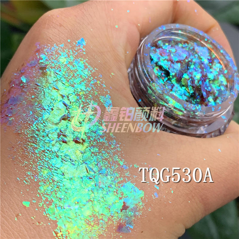 云锦粗片 秋冬季节新品TQ系列变色，眼影，美甲可用厂家