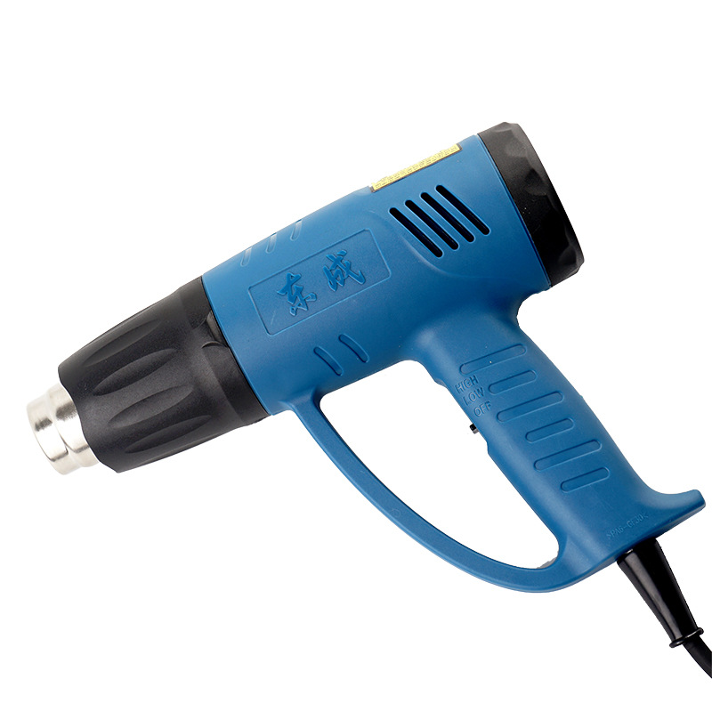 Venta al por mayor Dongcheng pistola de aire caliente Q1B-FF-2000 pantalla digital en tiempo real 2000W de alta potencia de acero inoxidable boquilla de aire multiusos