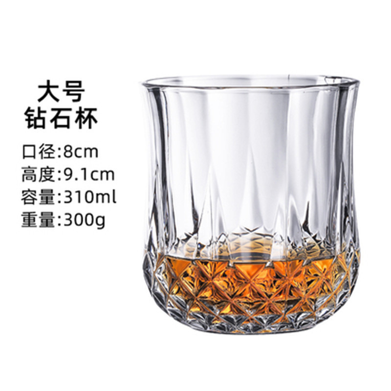 家庭用ウイスキーカップ北欧古典洋酒品鑑杯ガラス水晶個性ウォッカ果酒ビールグラス|undefined