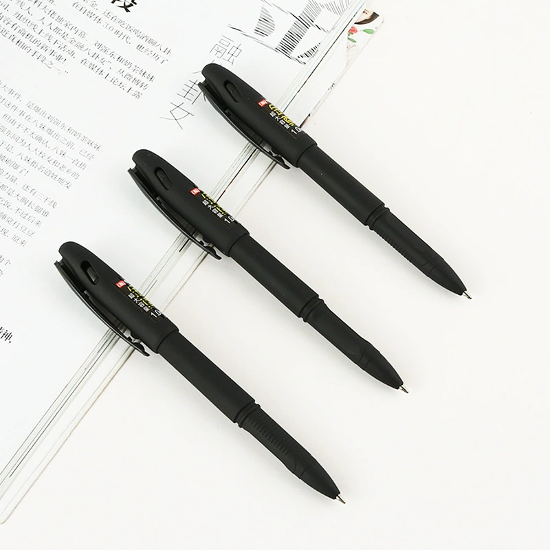 Matte rollerball pen, 1.0 mm tip, large-capacity black ink, smooth signature pen