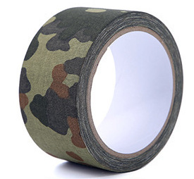 Cinta de tela de camuflaje transfronteriza, vendaje autoadhesivo, tela de algodón impermeable con puntos de camuflaje, cinta de camuflaje para exteriores, jungla y desierto