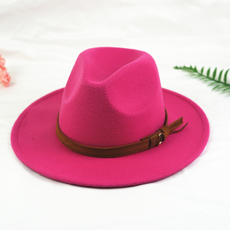 Moda europea y americana Otoño e Invierno nuevo sombrero de lana negro AliExpress Amazon eBay Jazz sombrero unisex