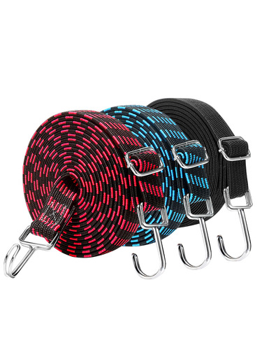 Motorcycle elastic straps battery car riding straps high elastic rope packing rope outdoor riding bicycle straps