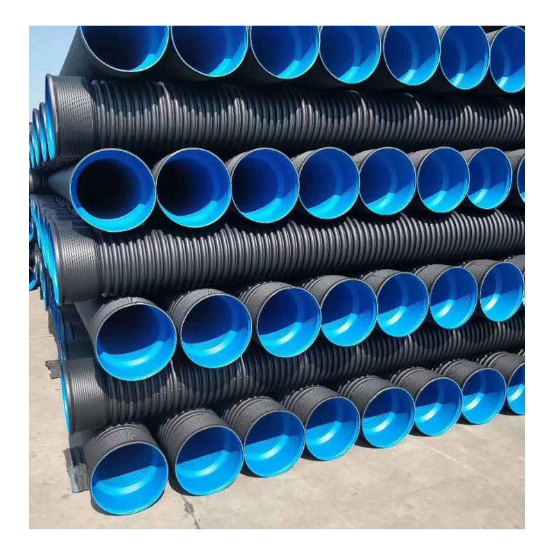 厂家供应pe波纹管 1300钢带增强螺旋波纹管