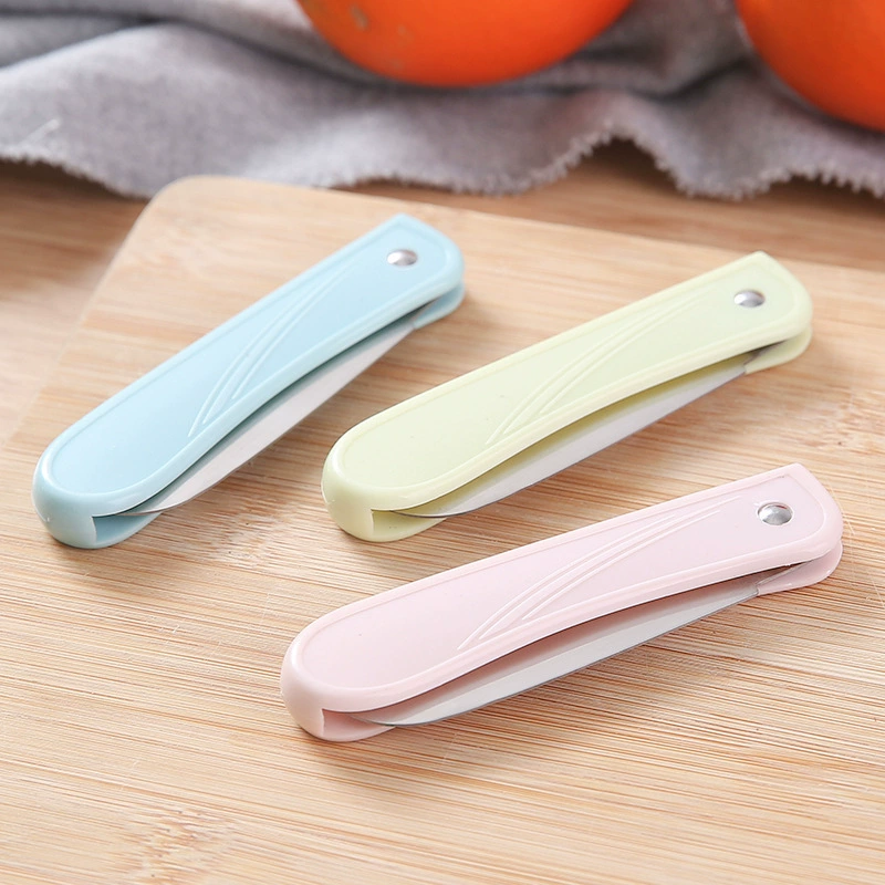 Folding fruit knife household portable dormitory student multi-function knife mini fruit knife melon and fruit knife