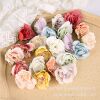 Artificial flower head, artificial flower, high-end sense, realistic silk flower art, artificial flower DIY material, wedding flower, high-end sense