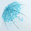 Factory wholesale flower umbrella and bird cage transparent umbrella beautiful princess arched mushroom umbrella cherry umbrella