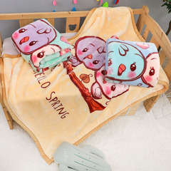 Baby and Toddler Plush Blanket Double Layer Thick Autumn and Winter Small Quilt Kindergarten Nap Cover Baby Plush Blanket
