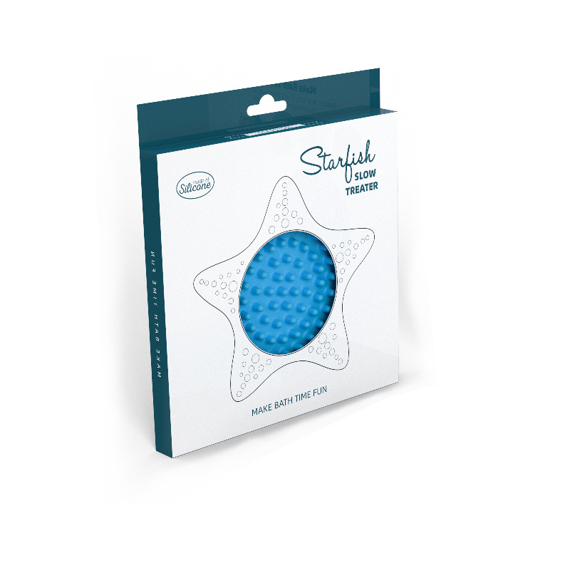 Amazon nueva estrella de mar mascota lamiendo pad alimentador de comida lenta lamiendo pad lechón plato de comida lenta para perros